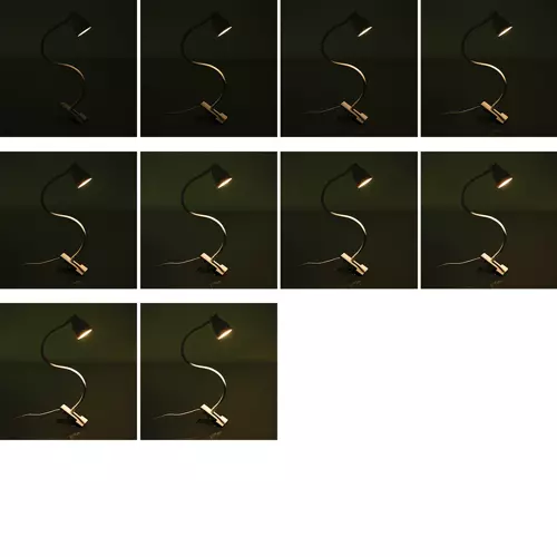 Nastaviteľná LED stolová lampa – 3 farebné teploty a 10 úrovní jasu, biela (WNDR19455) - Image 2