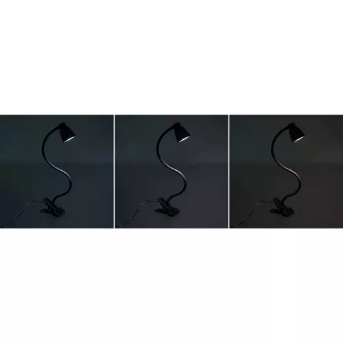 Nastaviteľná LED stolová lampa – 3 farebné teploty a 10 úrovní jasu, čierna (WNDR19454) - Image 7