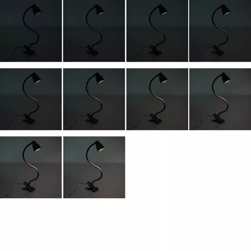 Nastaviteľná LED stolová lampa – 3 farebné teploty a 10 úrovní jasu, čierna (WNDR19454) - Image 8