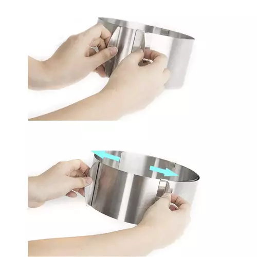 Nastaviteľná tortová forma 16–30 cm – nerezová oceľ (WNDR18909) - Image 7