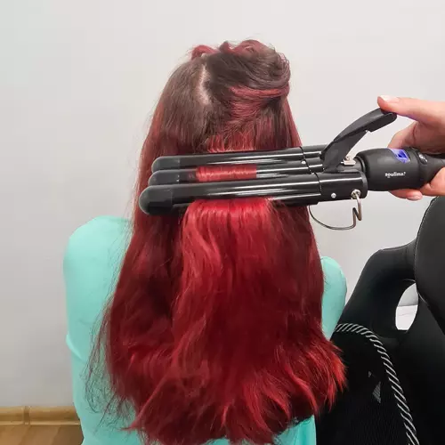 Trojvalcová kulma na vlasy – s PTC ohrevom a nastaviteľnou teplotou (WNDR19389) - Image 5