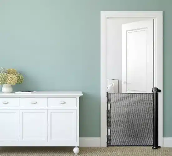 Ruhhy bezpečnostná bránka pre domáce zvieratá – čierna (WNDR19380) - Image 3