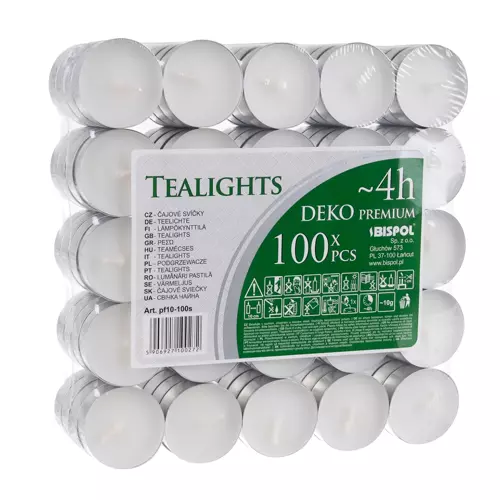 Čajové sviečky – 100 ks balenie (WNDR20689) - Image 9