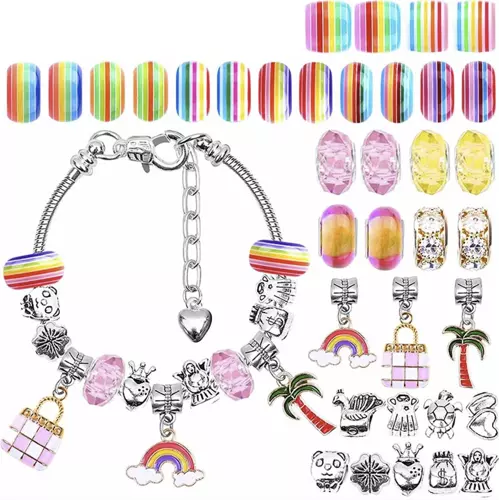 Korálky na výrobu náramkov – Kruzzel kreatívna sada (WNDR20342) - Image 9