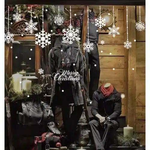 Vianočné okenné nálepky Ruhhy – bez lepidla, opakovane použiteľné (WNDR20311) - Image 3