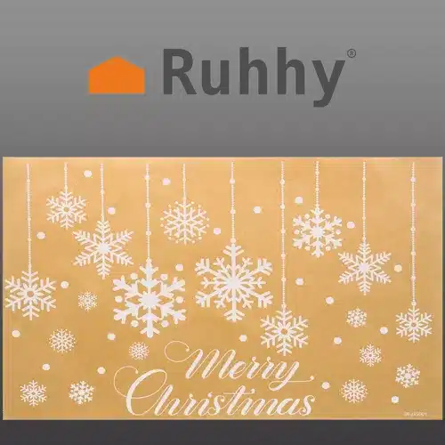 Vianočné okenné nálepky Ruhhy – bez lepidla, opakovane použiteľné (WNDR20311) - Image 8
