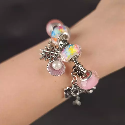 Sada na výrobu náramkov – krásny darček s 70 farebnými komponentmi (WNDR20315) - Image 6