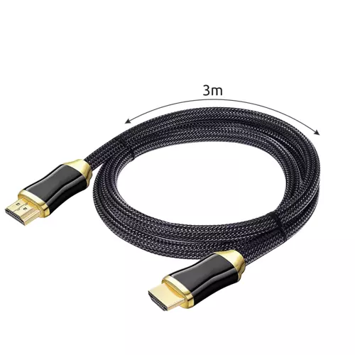 HDMI 2.1 kábel – 8K rozlíšenie, 3 metre, PVC ochranný plášť (WNDR19922) - Image 3