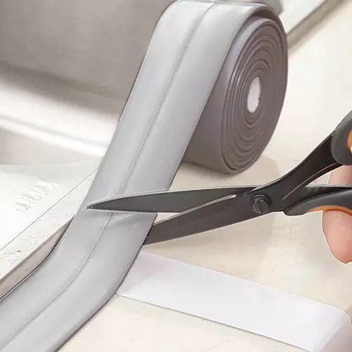 Vodotesná samolepiaca tesniaca páska – šedá, do kuchyne a kúpeľne, 3,6 cm × 3,2 m (WNDR20886) - Image 8