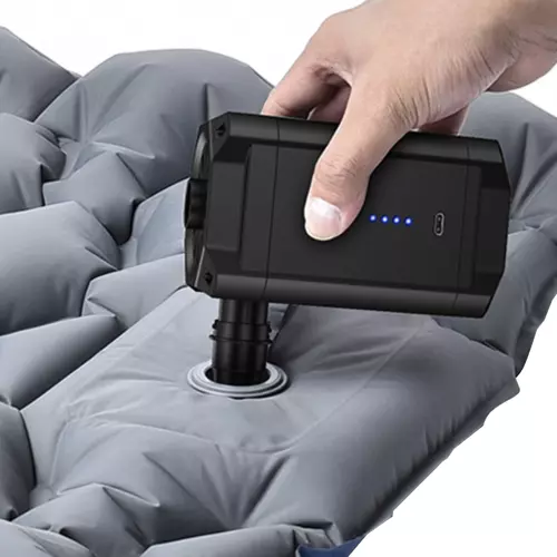 Bezdrôtová nafukovacia pumpa s batériou – univerzálna pre matrace, lopty a bazény (WNDR20790) - Image 6
