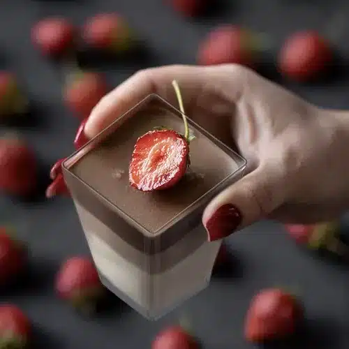 Sada 50 ks štvorcových dezertných pohárov – 120 ml, transparentné (WNDR21164) - Image 9