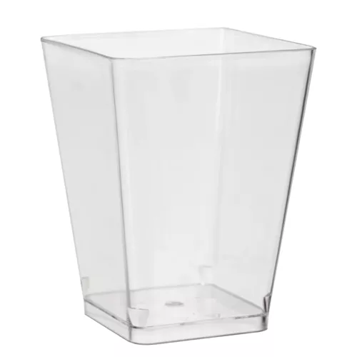 Sada 50 ks štvorcových dezertných pohárov – 120 ml, transparentné (WNDR21164) - Image 4