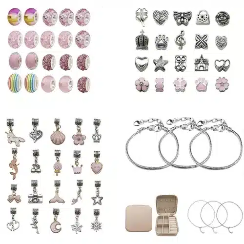 Sada na výrobu šperkov – 61 dielov s praktickou krabičkou a darčekovou taškou (WNDR22893) - Image 6