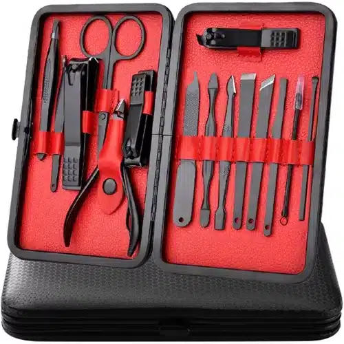 15-dielna manikúra, pedikúra a kozmetická sada z volfrámovej ocele (WNDR23232) - Image 6