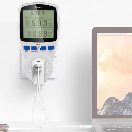 Digitálny merač energie a výkonu do zásuvky – LCD, wattmeter, úspora energie (WNDR23576) - Image 6