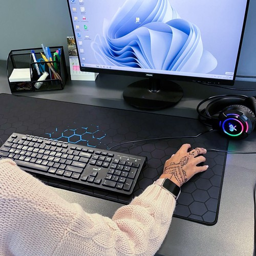 XXL vodoodolná podložka pod klávesnicu a myš – extra veľká, protišmyková – 90×40 cm (WNDR24274) - Image 4