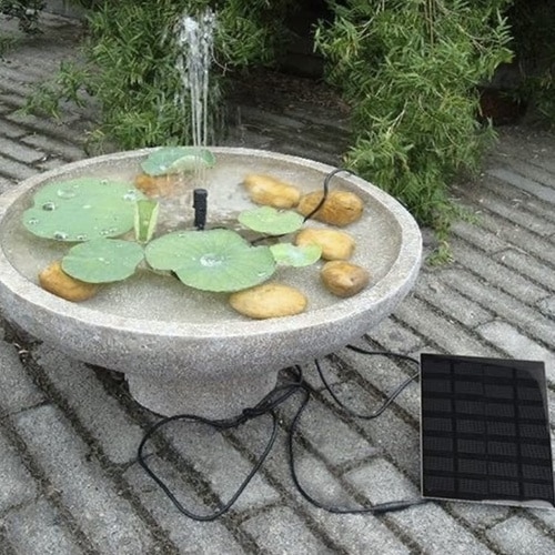 GARDLOV Solárna Fontána s 3 m Káblom – Osviežujúca Vodná Dekorácia pre Vašu Záhradu (WNDR25184) - Image 3