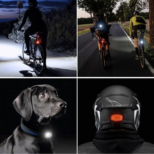 Trizand cyklistická lampa – predný a zadný LED reflektor set – odolný, nepremokavý, USB nabíjanie (WNDR24003) - Image 8