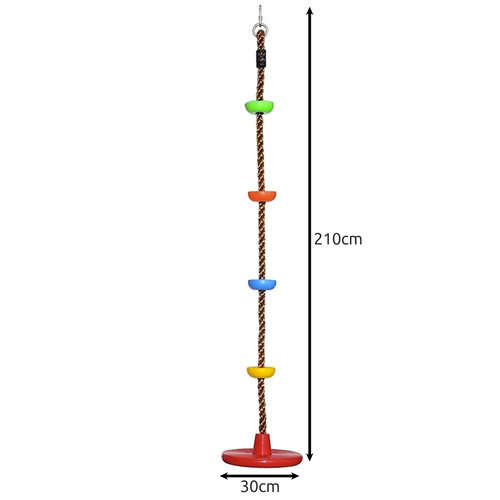 2 v 1 Šplhacie lano a hojdačka pre deti – Zábava a pohyb na čerstvom vzduchu! (WNDR25367) - Image 8