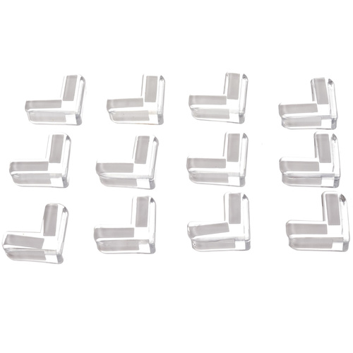 Silikónové ochranné kryty na rohy – 12 ks, priehľadné, bezpečnostná výbava pre deti (WNDR25634) - Image 10