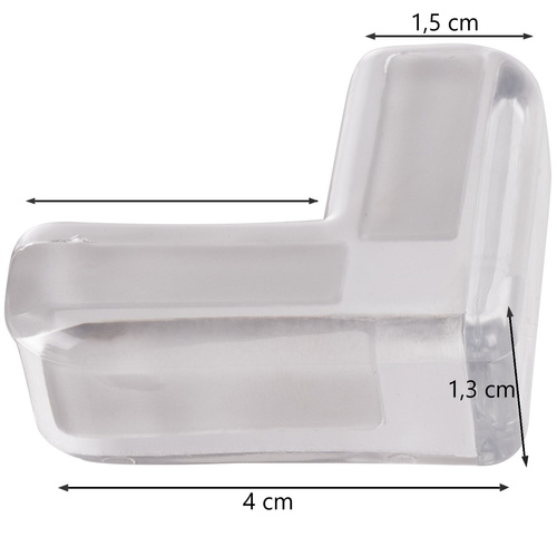 Silikónové ochranné kryty na rohy – 12 ks, priehľadné, bezpečnostná výbava pre deti (WNDR25634) - Image 4