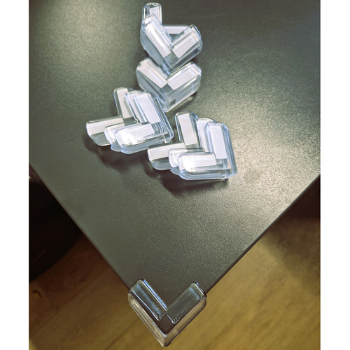 Silikónové ochranné kryty na rohy – 12 ks, priehľadné, bezpečnostná výbava pre deti (WNDR25634) - Image 2