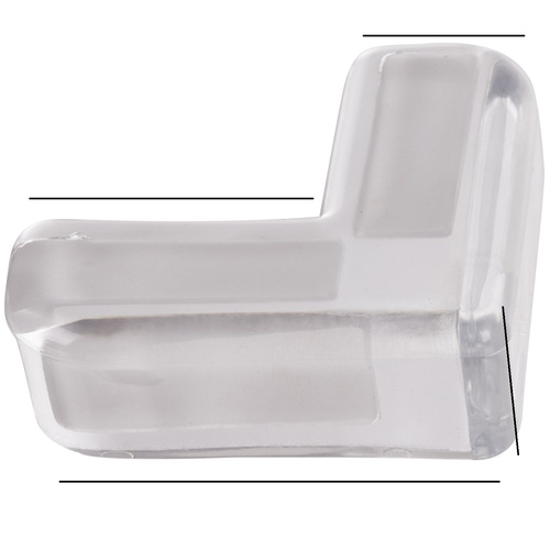 Silikónové ochranné kryty na rohy – 12 ks, priehľadné, bezpečnostná výbava pre deti (WNDR25634) - Image 9