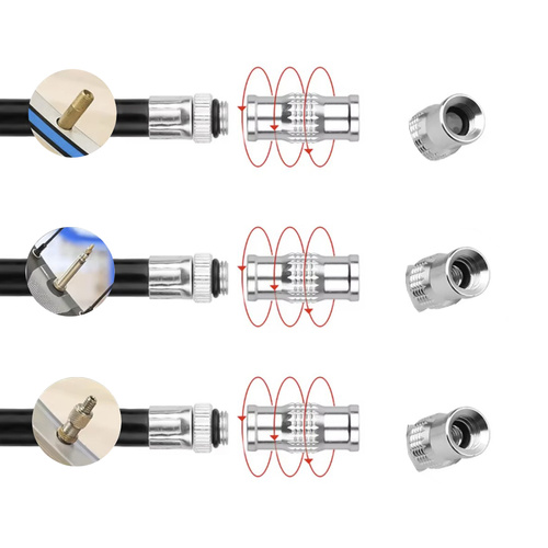 TRIZAND kompaktná cyklistická pumpa s držiakom na rám (WNDR25392) - Image 5