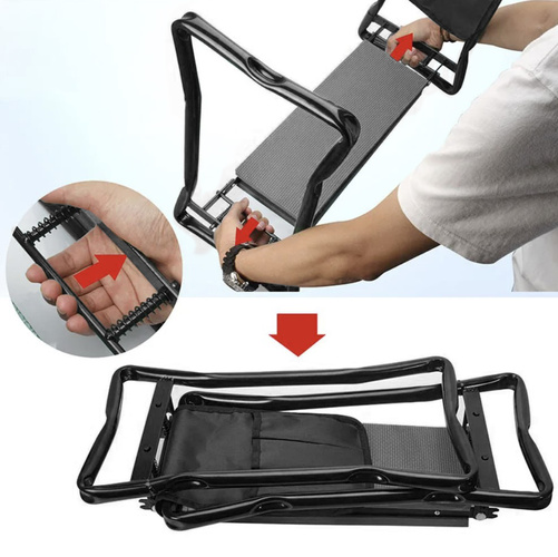 GARDLOV skladateľný záhradný kľakač a sedátko – 4 v 1 so sadou náradia a organizérom (WNDR23731) - Image 4