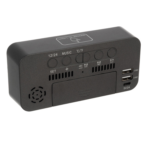 IZOXIS multifunkčný LED budík – funguje na USB aj na batériu (WNDR24736) - Image 9