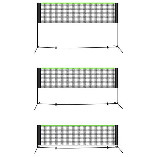 3 v 1 nastaviteľná sieť na volejbal, bedminton a tenis – prenosný športový set (WNDR25625) - Image 3