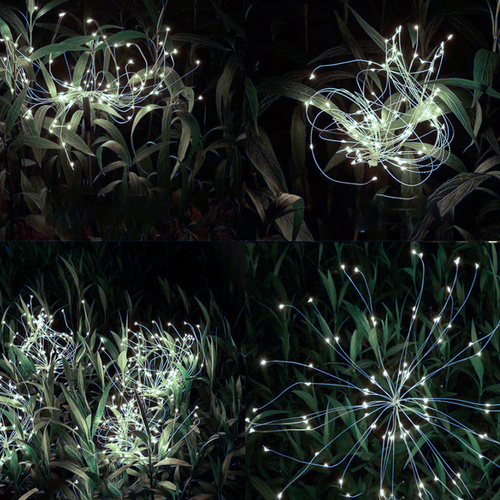 GARDLOV Solárna záhradná lampa v tvare púpavy – 2 ks, studená biela, IP65 (WNDR25477) - Image 6